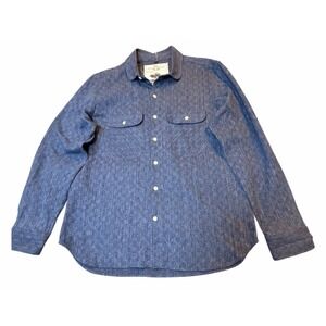 NWOT Rogue Territory Rancher Shirt Blue Cotton Workwear Men XL USA Made Designer